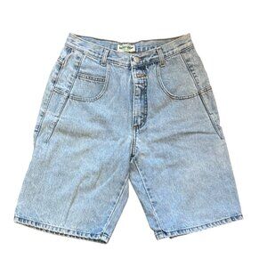 Vintage Guess Mens Denim Shorts size 28 Light Wash
